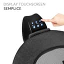 KikkaBoo Sdraietta Neonati Elettrica ZAZU, Dondolo Neonati Elettrico, Altalena per Neonato, Movimento Silenzioso 3 Direzioni e 3 Velocità, Schermo Touch, Pannello Musicale con Timer (Nero) - 7