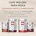 illy, Cafè Molido para Cafeteras Moka INTENSO, 100% Arábica con Notas de Cacao y Frutos Secos, Sabor Decidido y Intenso, Paquete de 250g - 3