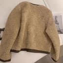 Generisch Giacca da donna in lana d'agnello, taglie forti, dal design classico, per taglie forti, caffè, L - 4