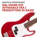 Fender Squier Debut Series Precision Chitarra Basso, Chitarra per Principianti, con garanzia di 2 anni, Raso Rosso Dakota - 4