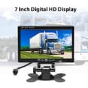 Podofo Kit Telecamera di Retromarcia HD Wireless con Monitor per Auto LCD da 7" Telecamera per Retromarcia di Impermeabile + Caricabatteria da Auto per Camion Autobus RV Rimorchio Escavatore - 2