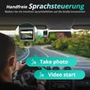 BOTSLAB 4K Dashcam Auto Vorne Hinten mit STARVIS 2 Sensor, WDR Dual-Kanal Dash Cam mit 64GB SD-Karte, Sprachsteurung & 5GHz Wi-Fi, WLAN Autokamera, GPS, Super Nachtsicht, bis zu 256GB - 4