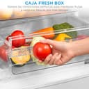 Midea Frigorifico Combi Blanco de 262 L | 55 cm x 177 cm | Nevera Combi con Congelador de 65L y Tecnología Low Frost - Refrigerador Independiente de Bajo Consumo, Puertas Reversibles, Silencioso 39 dB - 10