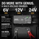 NOCO GENIUSPRO50: 50A 6V/12V/24V Professional Smart Battery Charger – Maintainer, Desulfator & Power Supply with Overcharge Protection & Thermal Compensation – For Lead-Acid & Lithium Batteries - 3
