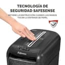 Fellowes 60Cs - Trituradora de Papel, Corte en partículas, destruye hasta 10 Hojas, destructora de Papel Uso Personal, Papelera 22L, Nivel de Seguridad DIN-P4, Color Negro - 4