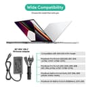 HKY 65W Caricatore USB C per DELL Pro 14 16/ DELL Pro 14 16 Plus XPS 13 Alimentatore LA65NM190 DA65NM190 Dell Latitude 5350 9450 7650 7455 7450 7350 5550 5520 5455 5400 3550 3540 Type C 40W Adattatore - 2