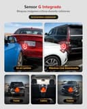 3 Canales Dashcam Cámara Coche 4K STARVIS 2 y HDR - Camara vigilancia Coche 4K Frontal,1080P Interior y Trasero,WiFi 6,GPS,G-Sensor,vigilancia del estacionamiento Las 24 Horas, Tarjeta de 64GB - 5