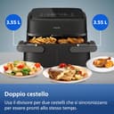 Philips Airfryer Serie 1000, Friggitrice ad aria con singolo/doppio cestello flexi da 7.1L e separatore, doppia resistenza e termostasti separati, RapidAir, 10 modalità, compatto, HomeID (NA154/00) - 5