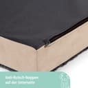 Kerbl Pet Matratze Memory-Foam, Hundekissen, Hundematratze, beige, anthrazit, 100x60x8cm, Polyester, Plüsch, orthopädisch, rutschfest, Bezug abnehmbar - 5