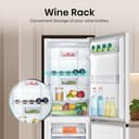 Hisense RB327N4BWE 55cm Freestanding 50/50 Fridge Freezer - 256 litre capacity - Total No Frost -LED Light - Reversible door - Silver - E Rated, H182.4 x W55 x D56.2 (cm) - 7