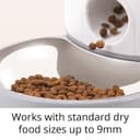 Catit PIXI Smart Automatic Dry Cat Food Feeder, Schedule and Portion Control Meals For Cats, White - 6