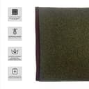 ACUSHLA MerinoWolle Wolldecke warm Decke Campingdecke Kuscheldecke 160x 200 cm (Wolle) – Militärische (Olive) - 9