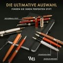Wordsworth and Black Ballpoint Pen Set - Atemberaubender Luxus-Stift aus Bambus Braunholz, Goldfinish, nachfüllbar, bester Kugelschreiber für Männer & Frauen - 8