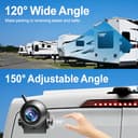 Uzone Telecamera per retromarcia senza fili, 720P, HD, Bluetooth, per iPhone Android, visione notturna, IP68, impermeabile, magnetica, telecamera di retromarcia senza fili, per roulotte, Hitch - 4