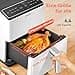 COSORI Hot Air Fryer XXL, Dual Blaze, 6.4 L (1.8 kg) WiFi Connected, Airfryer with 12 Multifunctions, 90+ Online Recipe & Recipe Book, Full Touch Screen, 1700 W, Milk White, White - 5