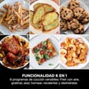 Ninja Double Stack XL Freidora de aire, 9,5 l, Doble cesta vertical, 4 niveles de cocción, 2 cestas y 2 rejillas, diseño para ahorrar más espacio, 6 funciones de cocción, 8 porciones, en gris, SL400EU - 8