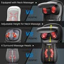 RENPHO Back Massager with Heat, Gifts for Women, Shiatsu Massage Chair Full Body, Neck Massager Height Adjustable, Back Massager Deep Tissue Kneading, Massager Seat Vibration, Massage at Home, Office - 5