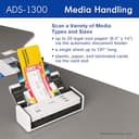 Brother ADS-1300 Compact Desktop Scanner | Scan Speeds of Up to 30ppm | Single Pass Double-Sided Scanning (Renewed Premium) - 5