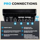 Alesis Nitro Pro XL - Set de Batería Electrónica de 10 Piezas con Parches de Malla Doble Zona, 500+ Sonidos BFD, Bluetooth, Drumeo, MIDI USB - 7