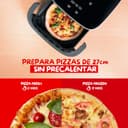 Moulinex Freidora de Aire Easy Fry XL Surface, 2200 W, Doble Resistencia, Cocción Uniforme, Cesta Ancha, 10 Programas Automáticos, Diseño Compacto, Ventana de Visualización, Accesorio Pizza, AL40OM - 7