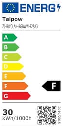 Taipow Lampara Techo LED 30W Cambia Color RGB, Regulable 2700K-6500K Dimmable, Control App/Mando a Distancia, Luz Inteligente Compatible con Alexa & Google Home para Dormitorio Salón Cocina - 13