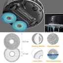 RUKHOOL L20 Ultra Zubehör für Dreame L20 Ultra Complete / L20 Ultra Ersatzteile Zubehörset mit 2 Hauptbürste, 4 Staubbeutel, 6 Seitenbürsten, 4 Wischtücher, 4 Filter, 1 Reinigungsbürste - 6