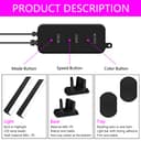 Smart Flow Light Bar, RGB Smart LED lampada con molteplici effetti di illuminazione, Ambance Light bar, controllo APP, luce d'umore, decorazione della stanza, film - 7