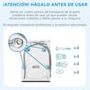 Midea Lavadora 8kg Carga Frontal 1950W, 1350 rpm con Motor Inverter - Lavadoras con 15 Programas y Tecnología Healthguard - Washing Machine Bajo Consumo, Lavado Rápido, Función Vapor y Modo Eco - 5