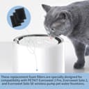 ktxaby 30 Stück Haustierbrunnenfilter Ersatz für PETKIT Eversweet 3 Pro Solo 2 Solo SE, Schaumstofffilter kompatibel Katzen Trinkbrunnen Wasserfilter Zubehör - 6