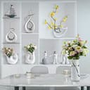 Decorazione, Regalo, Oggetti da collezione, Ornamento artigianale Scultura moderna in ceramica, Oggetti decorativi astratti for la casa in argento, Oggetti decorativi in ​​ceramica Scultura in argento - 3