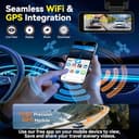 4K+1080P Dashcam Auto Fronte Retro con Scheda da 64 GB, LCD da 3,16" Dash Cam con GPS WiFi, Grandangolo da 150° Dash Cam Auto, Registrazione in Loop e Sensore G, Telecamera Posteriore Impermeabile - 4