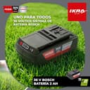 IKRA batería 36 V 2,0 Ah, Tipo de batería LI 28, con tecnología Bosch, Fabricada en Europa, Compatible con Todos los Dispositivos Bosch de 36 V - 2