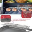 GLOWYE Griglia riscaldante Universale per Barbecue a Gas a Pellet, in Legno, Regolabile, per Traeger, Weber, Blackstone, Pit Boss e la Maggior Parte delle Piastre Piatte da Tavolo - 3