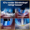 Oral-B iO Series 9 Elektrische Zahnbürste — Electric Toothbrush, Inkl. 3 Aufsteckbürsten — 7 Modi für Zahnpflege, CHIP Testsieger (11/25), Designed by Braun, Schwarz - 18