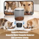 WLAN Smart Haustierfutterautomat mit Dual-Kamera & Doppel-Napf – 6L Automatischer Futterspender für 2 Katzen, App-Steuerung, Zwei-Wege-Audio - 2