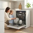 Heinner Geschirrspüler 60 cm freistehend Weiß, 14 Maßgedecke, 7 Programme inkl. ECO, Hygiene 70°C & Auto-Türöffnung, Startzeitvorwahl 1-24h, Energieklasse D, 5 Jahre Garantie, HDW-FSM60714AWD+++ - 6