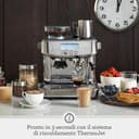 Sage - The Barista Pro - Macchina Caffè in Grani con Macinacaffè Integrato a 30 Impostazioni, Pompa a 15 Bar, Riscaldamento ThermoJet in 3 Secondi e Schiumatura Manuale del Latte - Acciaio Inox Nero - 2