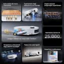 DREAME Aqua10 Ultra Track Complete Robot Aspirapolvere, Lavaggio 45 °C, Supera Ostacoli di 6 cm, Auto-pulizia Mocio, Aspirazione da 19.500 Pa, 0 Grovigli, Evita Oltre 240 Oggetti, Controllo Vocale - 11