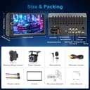 KMUTZY A-pple CarPlay & Android Car Radio 2 Din 7 Inch Digital Multimedia Receiver, Dual DIN Radio with Screen, Rear Camera, Mirror Link, FM/Type-C/Phone GPS Navi - 2