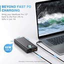 Baseus Powerbank, 65W Power Bank USB-C 26800mAh, Externer Akku PD QC4.0 Schnellladung, Externe Batterie mit Fünf Ausgängen und LED-Anzeige, für Laptop MacBook Dell HP Notebook Steam Deck iPhone Galaxy - 2