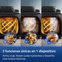 Philips Airfryer Serie 5000 Dual Basket con vapor - 9L, tecnología RapidAir Plus, 19 funciones en 1, 90% menos de grasa, Air Steam, 2 cestas, 2 tamaños, Cocina a vapor, Accesorios (NA550/00) - 3