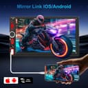 KMUTZY A-pple CarPlay & Android Car Radio 2 Din 7 Inch Digital Multimedia Receiver, Dual DIN Radio with Screen, Rear Camera, Mirror Link, FM/Type-C/Phone GPS Navi - 4