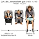 Kinderkraft I-GROW Silla de coche, I-SIZE 40-150 cm, Isofix, Silla coche bebé, para niños, Ajustable, Sillade, RWF, FWF, Universal para coche, Asiento, 360º, Grupo 0+/1/2/3, 0-36 kg, Negro grafito - 3