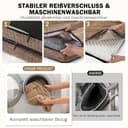 FURTIME Cama ortopédica para perros grandes, cesta para perros de Memory Foam XL, extraíble y lavable, antideslizante, sofá para perros con borde alto, color marrón, 107 x 81 x 19 cm - 7