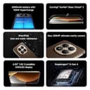 XIAOMI Redmi Note 15 Pro+ 5G, Smartphone 12+512 GB, Massive 6500mAh Battery, IP66/IP68, New 200MP Camera, 6.83" AMOLED Display, Mocha Brown, Warranty 2 years, Charger Not Included - 3