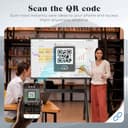 JASZDOT Pizarra Interactiva Digital 86” Smart Board, 4K Ultra HD, Monitor Táctil con Android 13, 8+128GB Almacenamiento, Cámara y Micrófono Integrados, WiFi, Bluetooth y HDMI, para Aula y Oficina - 8