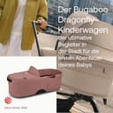 Bugaboo Dragonfly Liegewanne mit Lüftungsfenstern, einhändig faltbar in jeder Position, kompatibel mit dem Bugaboo Dragonfly City-Kinderwagen, Dusty Pink - 2