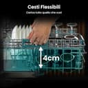 Hisense HV16B, Lavastoviglie integrata, Classe B, 16 Coperti, 40db, 8 programmi, controllo touch, fast cleaning, Apertura automatica della porta, Indicatore del tempo rimanente, 9,5L - 6
