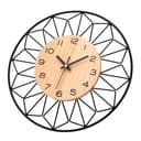 VIVILINEN Wanduhr Ohne Tickgeräusche aus Holz 30cm Vintage Rund Wanduhr Nicht tickend Quarz Batteriebetriebene Uhr Lautlos für Wohnzimmer Schlafzimmer 30x30cm - 3