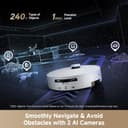 dreame Aqua10 Ultra Track Complete Robot Vacuum with Mop, 25,000Pa, 45°C Mopping, 6cm Obstacle Clearing, Auto-Empty, Mop Self-Cleaning, 100% Detangling, Avoids 240+ Objects, Direct, Voice Control - 6